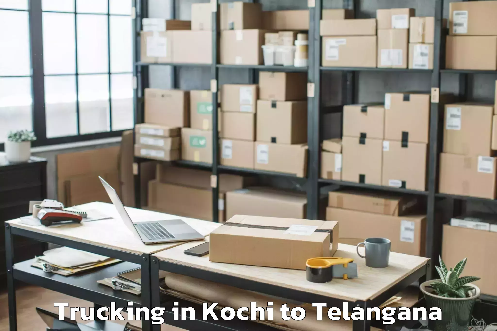 Professional Kochi to Mirialguda Trucking